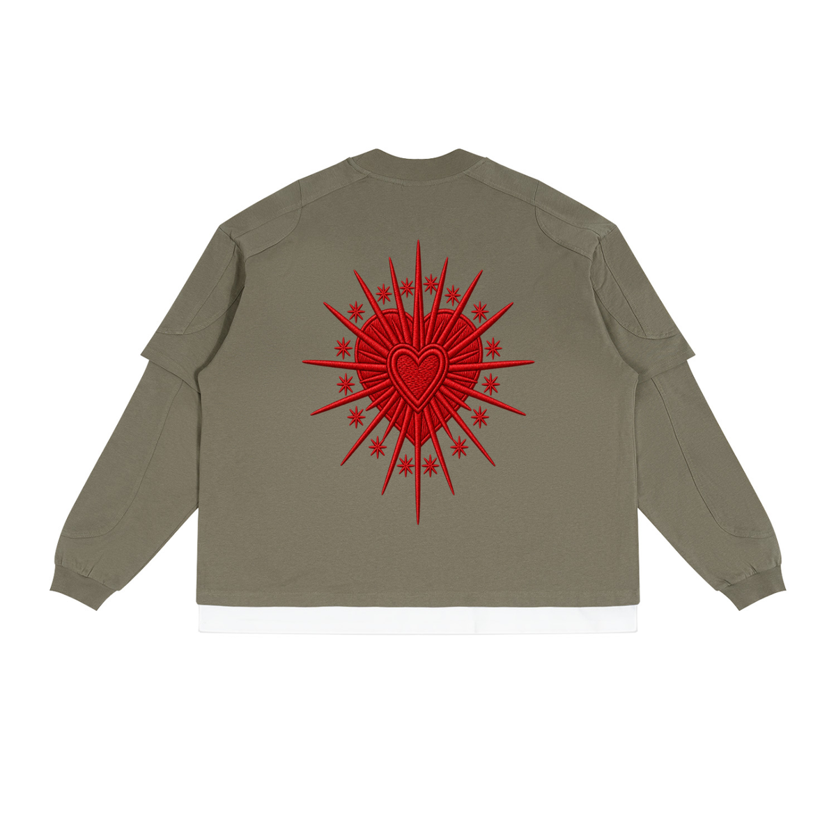 Unisex Paneled Layer Color Block T-Shirt