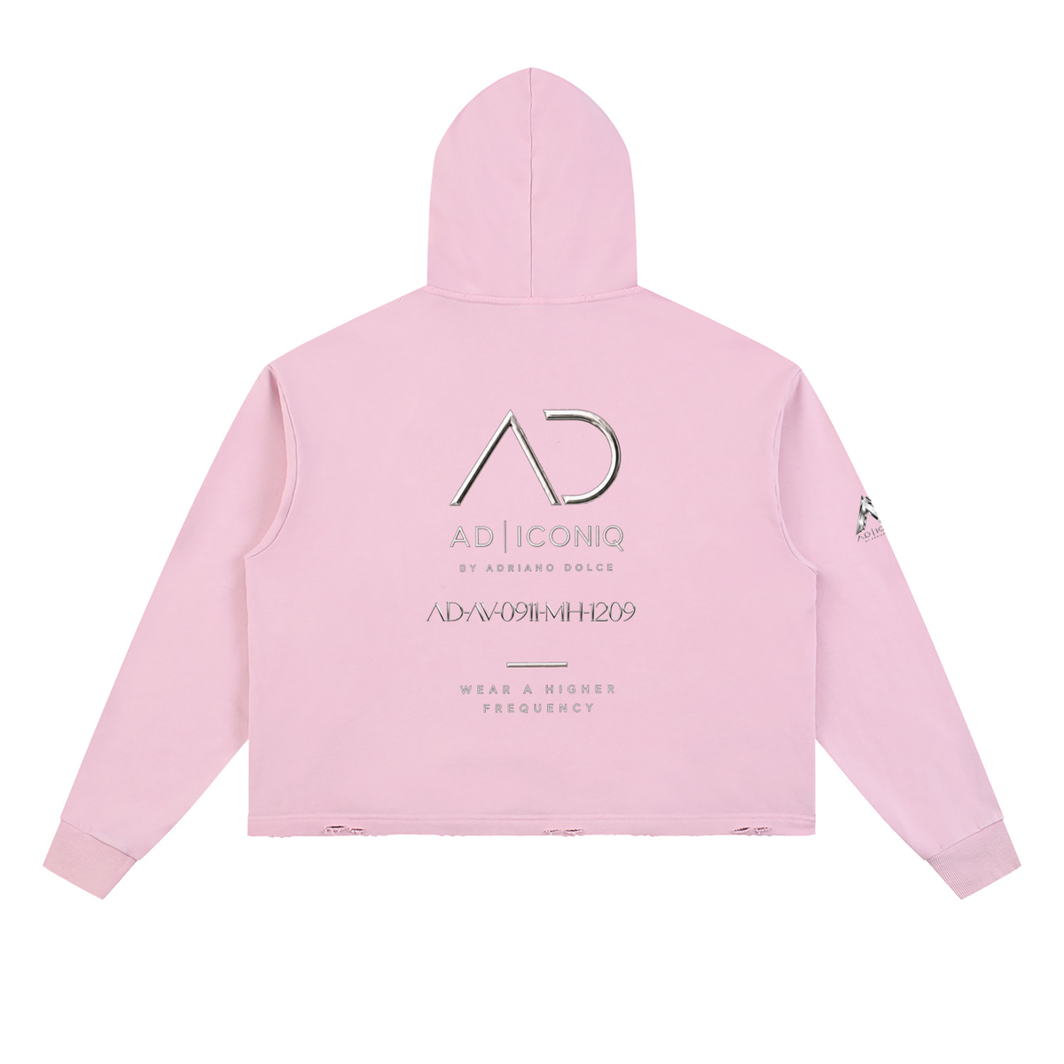 Vintage Washed Frayed-Hem Hoodie