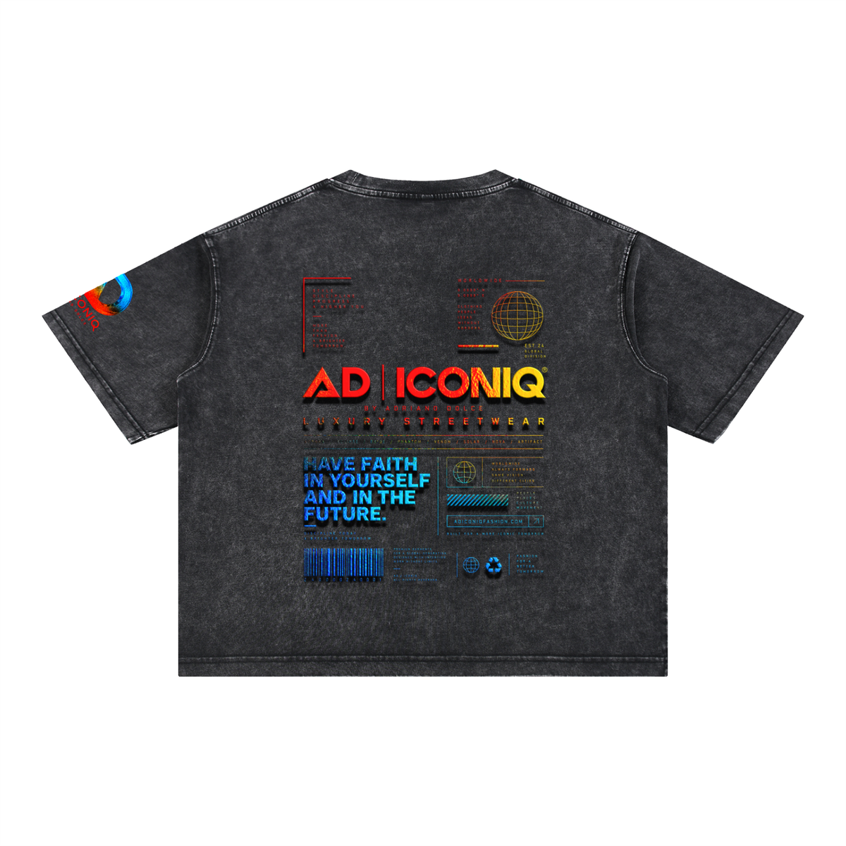 Mineral Wash Boxy Cotton T-Shirt