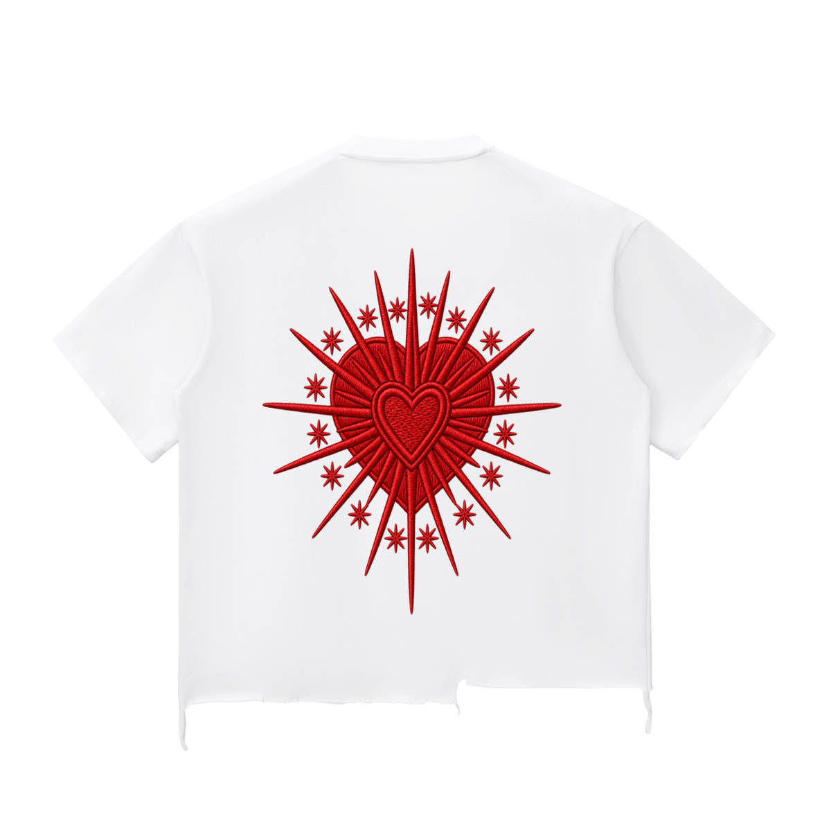 Snow Wash Raw-Hem Boxy T-shirt