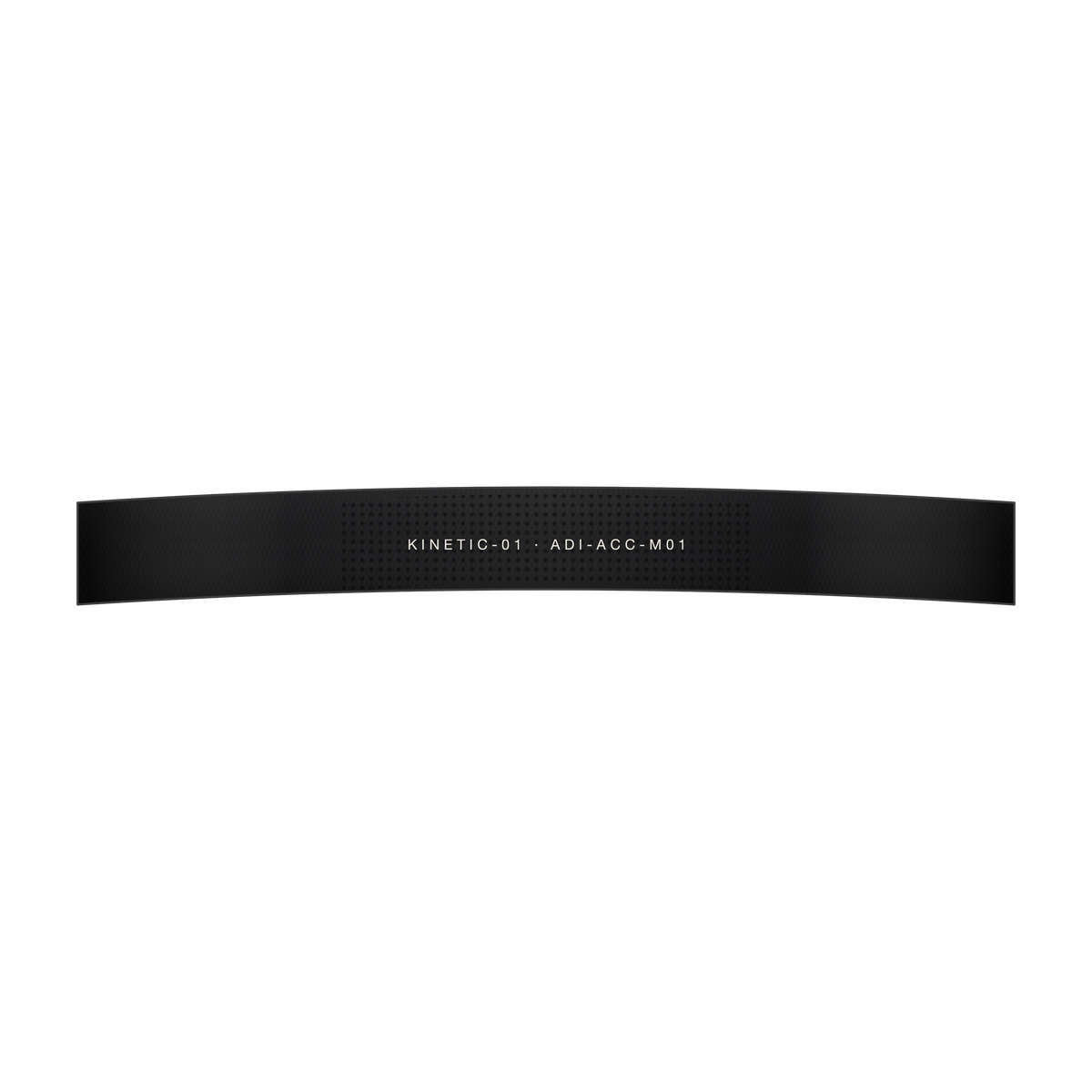 AD | ICONIQ KINETIC-01 Modular Magnetic Running Belt — Void Black — back, pre-production visual