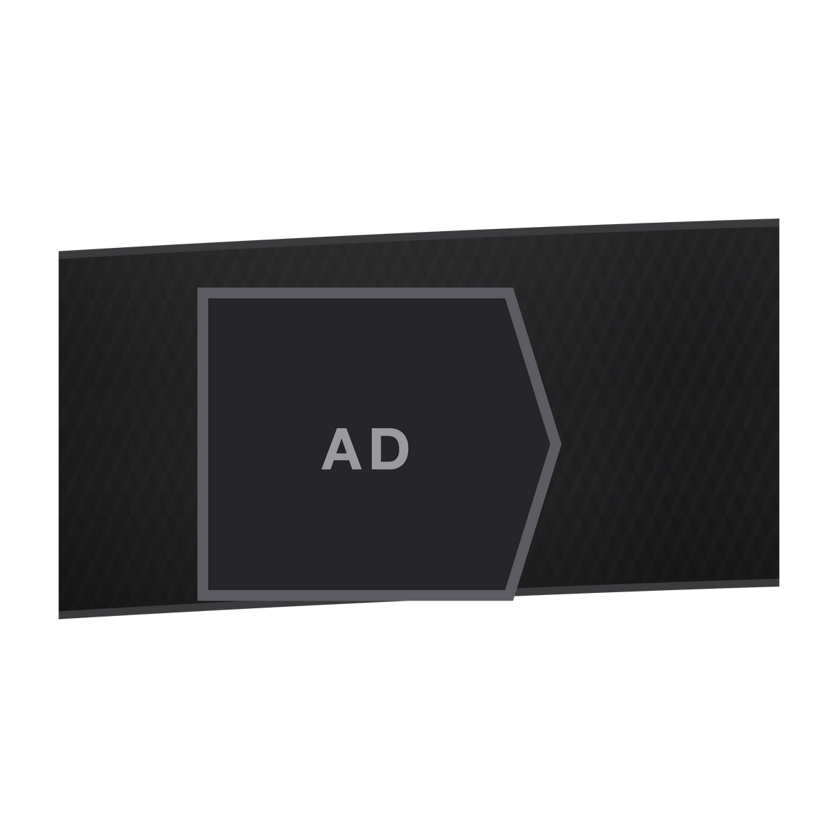 AD | ICONIQ KINETIC-01 Modular Magnetic Running Belt — Void Black — hardware detail, pre-production visual