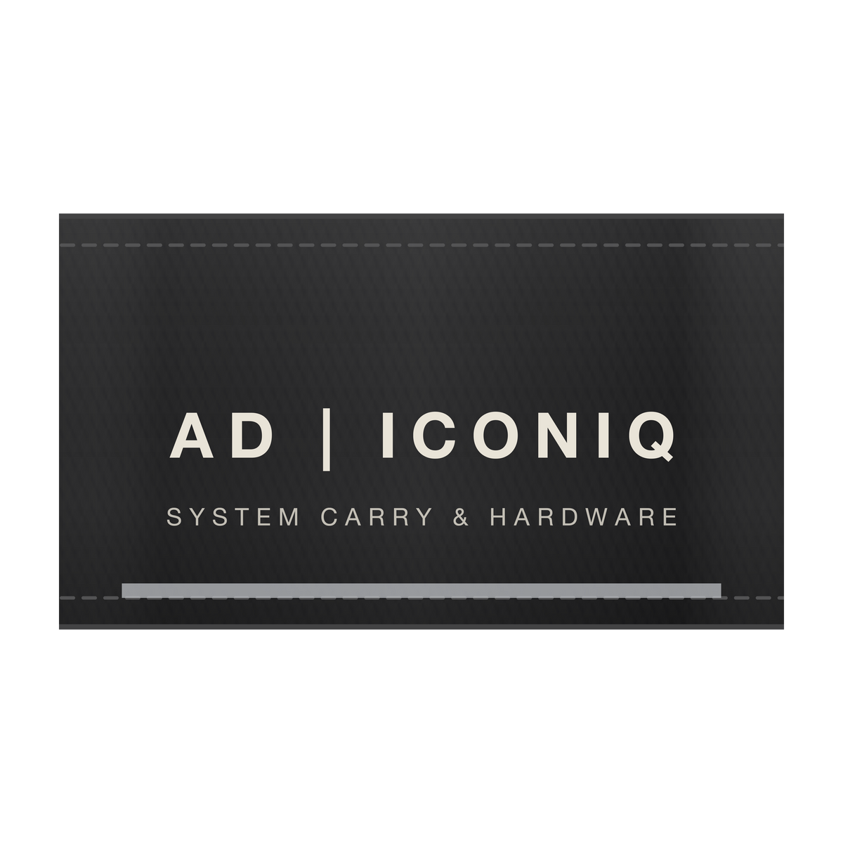 AD | ICONIQ KINETIC-01 Modular Magnetic Running Belt — Void Black — branding detail, pre-production visual