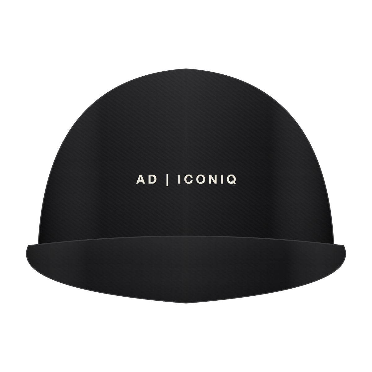 AD | ICONIQ MONOLITH-01 Technical Lightweight Cap — Void Black — front, pre-production visual