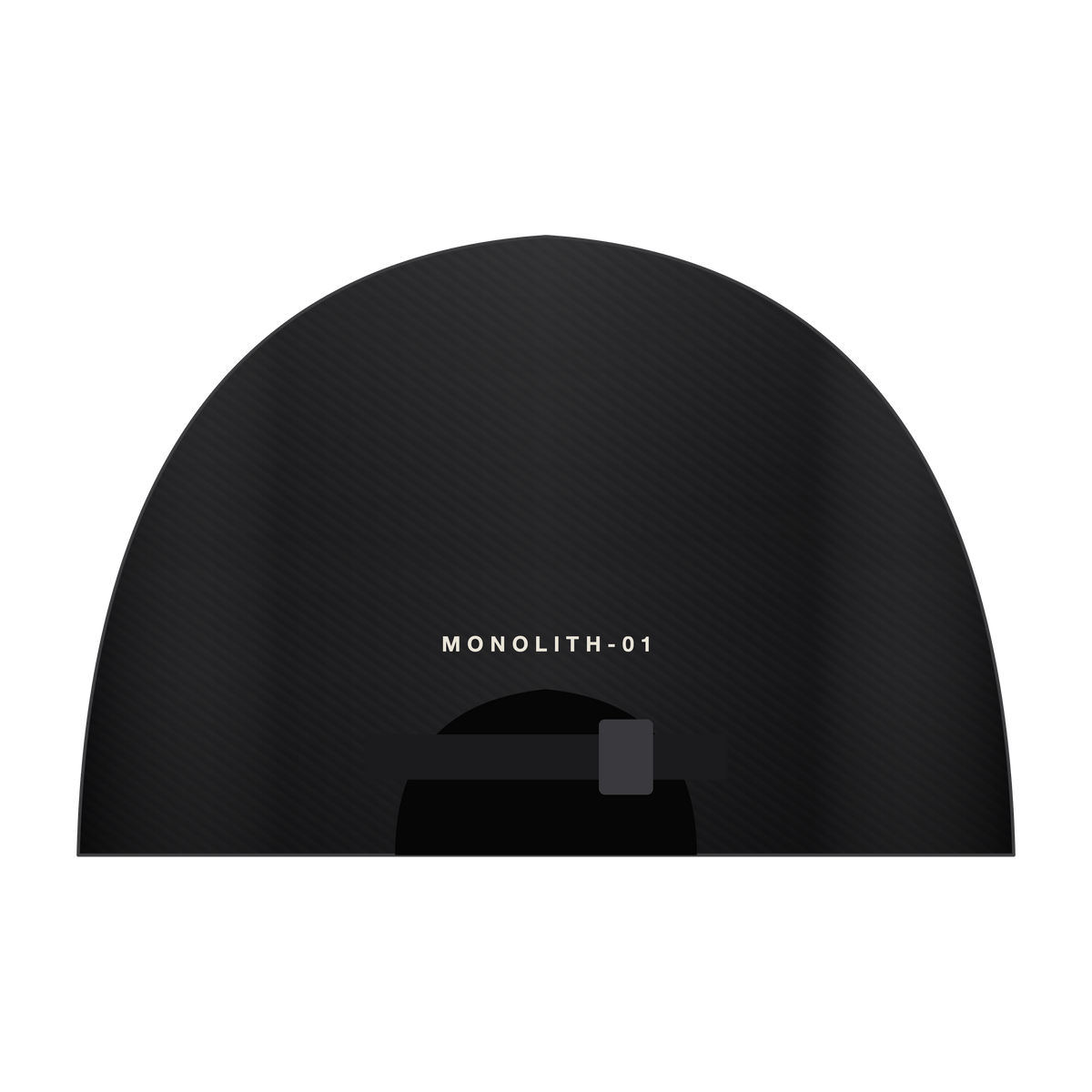 AD | ICONIQ MONOLITH-01 Technical Lightweight Cap — Void Black — back, pre-production visual