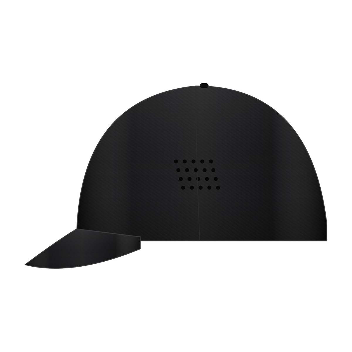 AD | ICONIQ MONOLITH-01 Technical Lightweight Cap — Void Black — left, pre-production visual