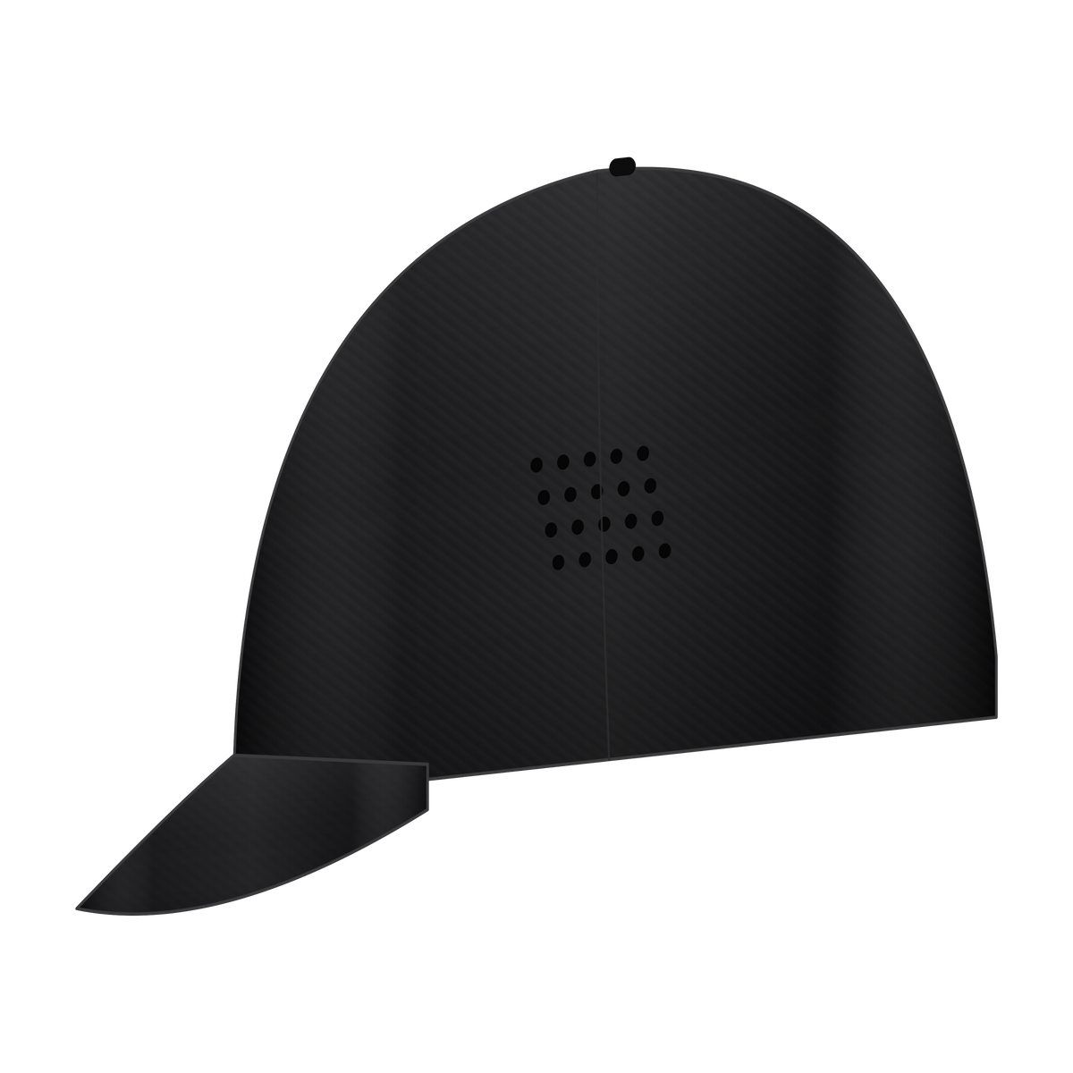 AD | ICONIQ MONOLITH-01 Technical Lightweight Cap — Void Black — front 3/4, pre-production visual
