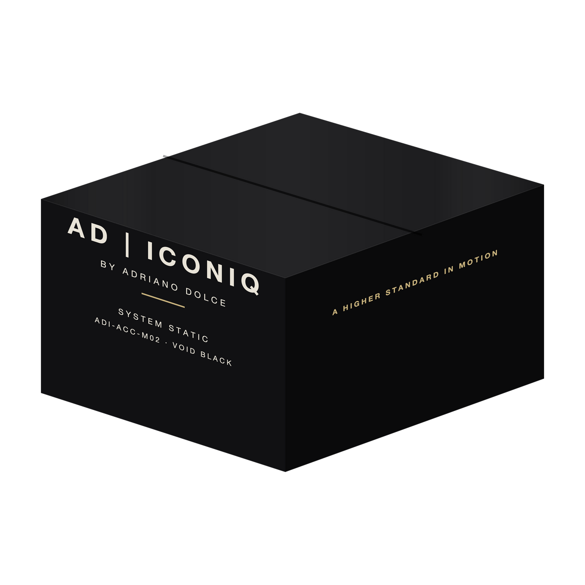AD | ICONIQ MONOLITH-01 Cap — proposed packaging, pre-production visual