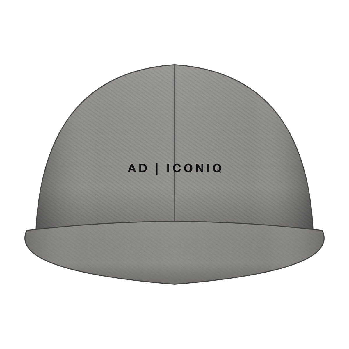 AD | ICONIQ MONOLITH-01 Technical Lightweight Cap — Concrete Grey — front, pre-production visual
