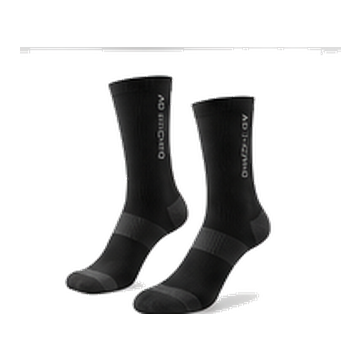 AD ICONIQ STATIC-01 Compression Crew Sock 2 Pack, front transparent pre-production mockup