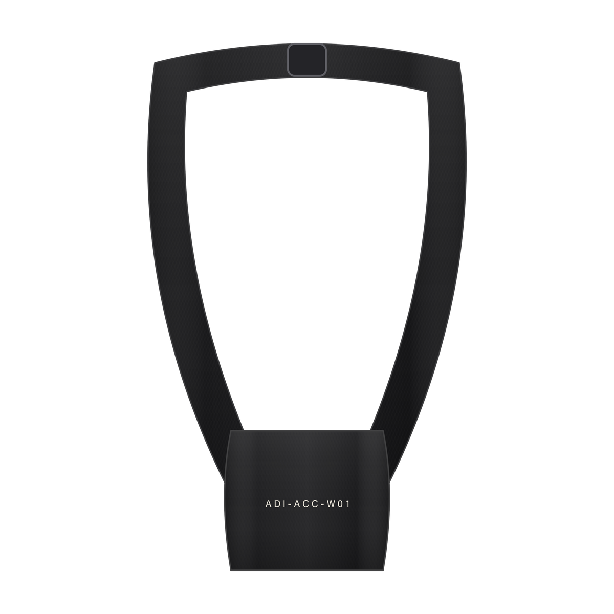 AD | ICONIQ AERO-W01 Ergonomic Crossbody Phone Harness — Void Black — back, pre-production visual
