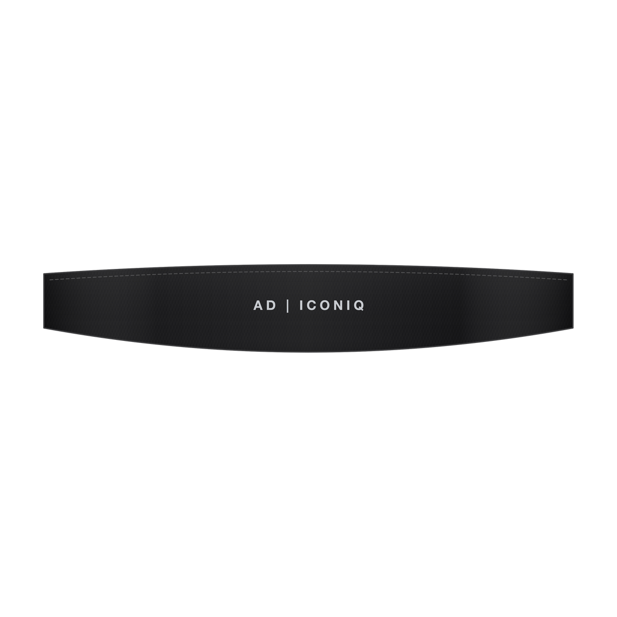 AD | ICONIQ VOID-W01 Studio-to-Track Headband — Void Black — flat, pre-production visual