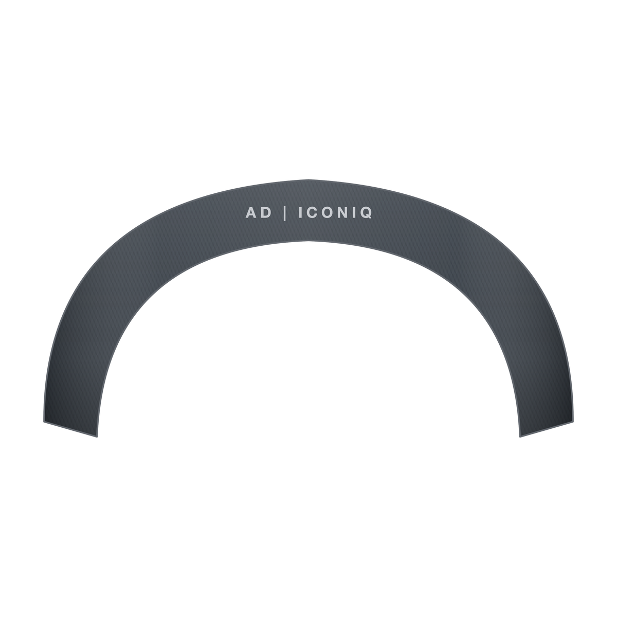AD | ICONIQ VOID-W01 Studio-to-Track Headband — Deep Slate — front, pre-production visual