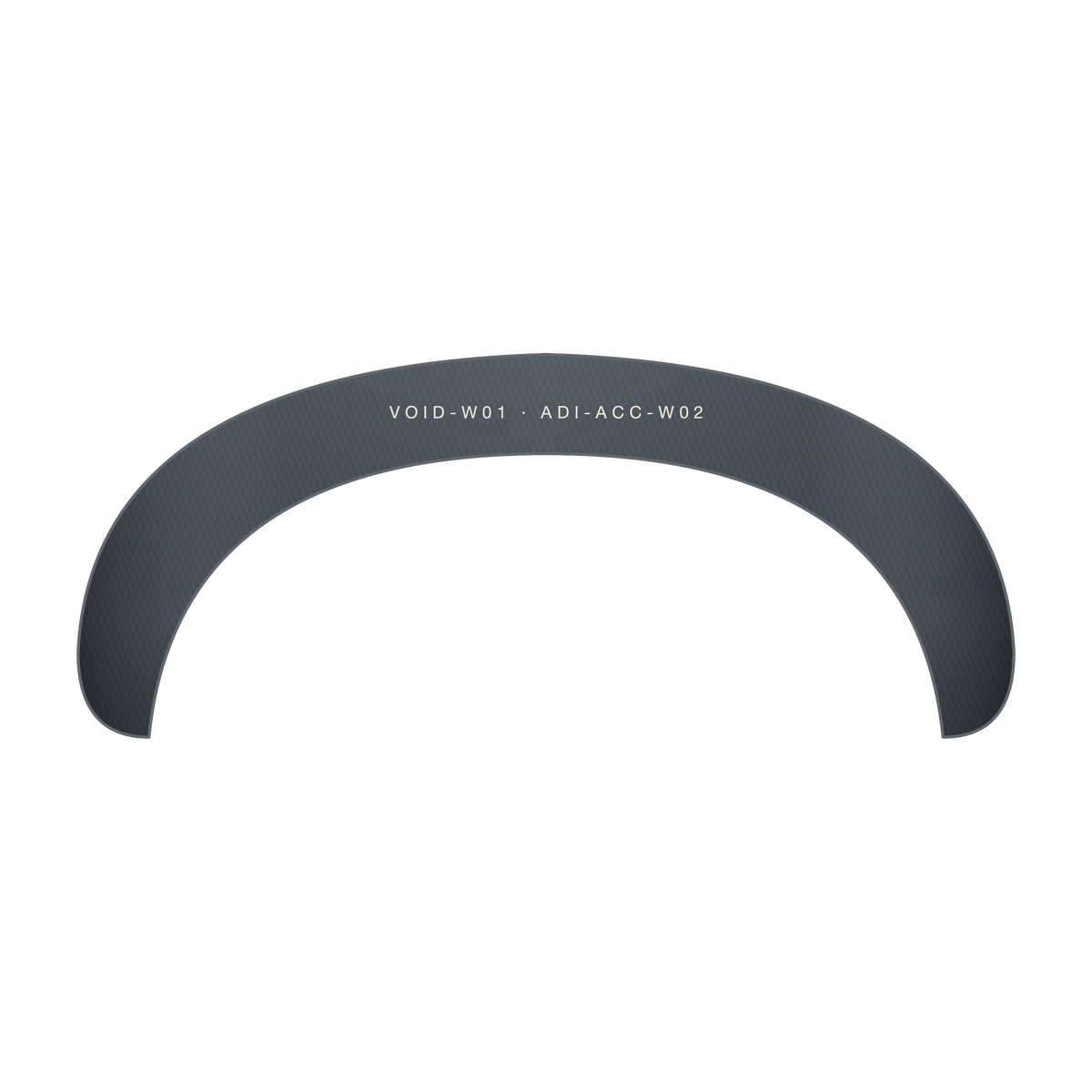 AD | ICONIQ VOID-W01 Studio-to-Track Headband — Deep Slate — back, pre-production visual