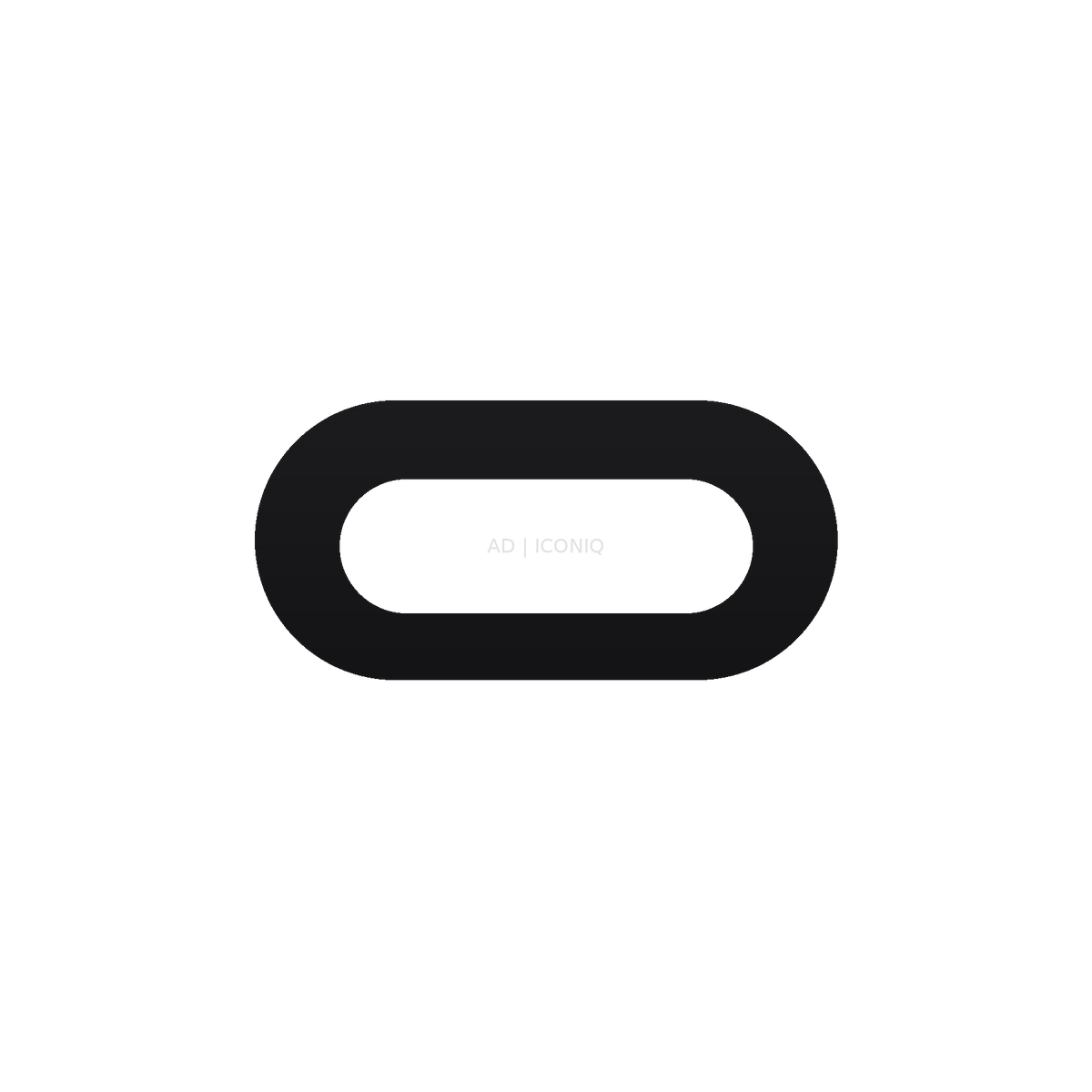 AD ICONIQ VOID-W01 Studio-to-Track Headband, front transparent pre-production mockup