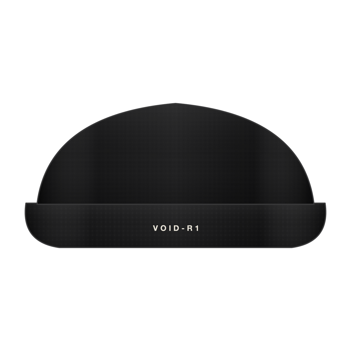 AD | ICONIQ VOID-R1 Sculptural Recovery Slide — Pitch Black — rear, pre-production visual