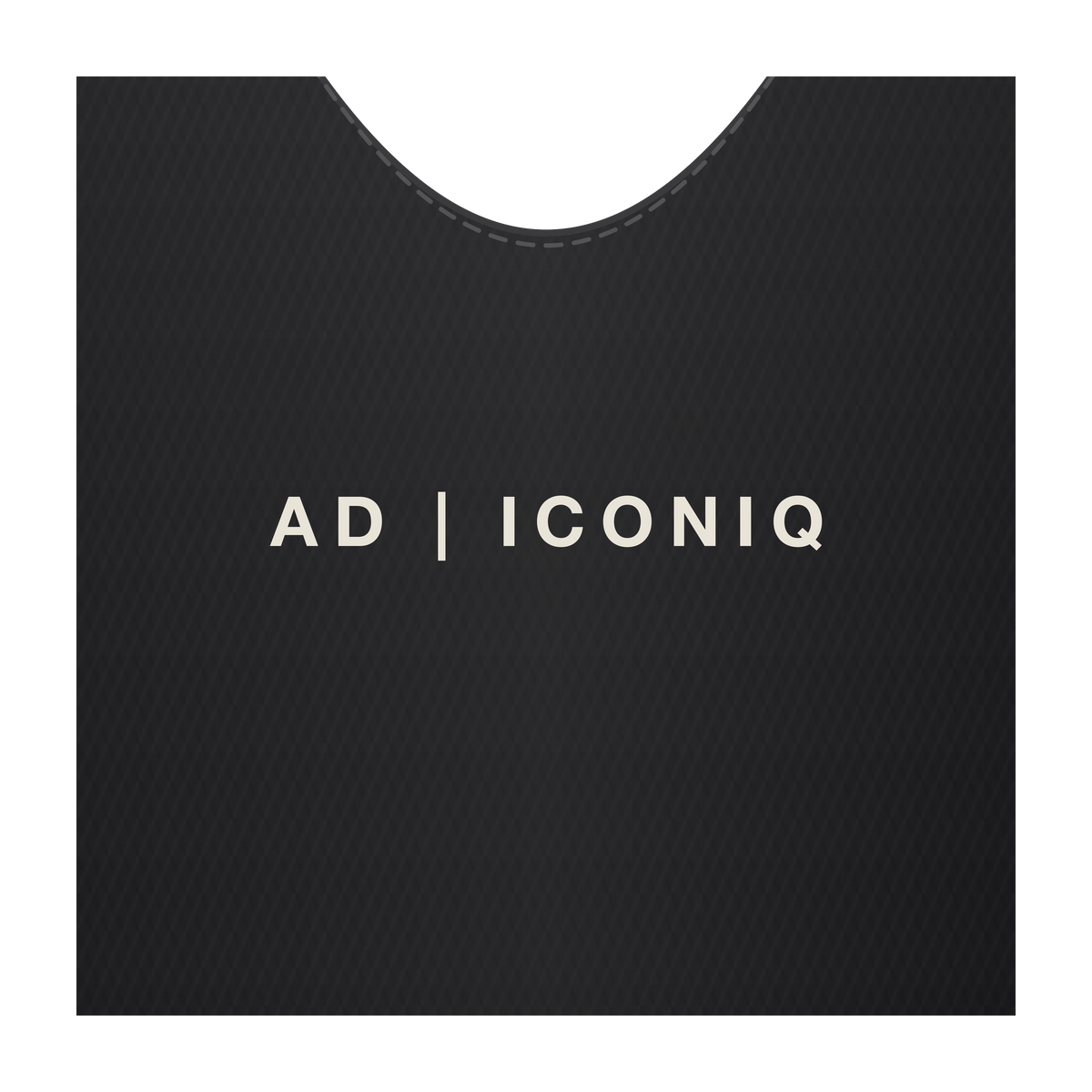AD | ICONIQ STATIC-W02 Unit-01 Aerodynamic Bodysuit — Void Black — branding detail, pre-production visual