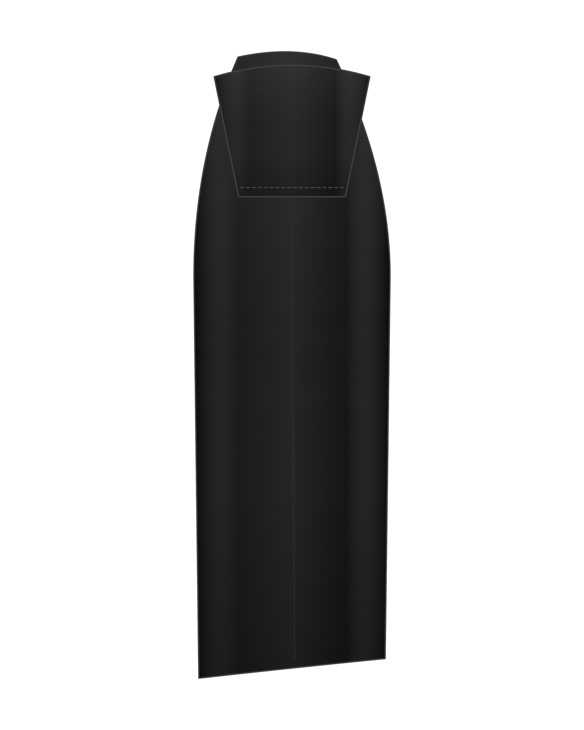 AD | ICONIQ AERO-01 Raw-Edge Tech Shell Short Sleeve — Void Black — side, pre-production visual
