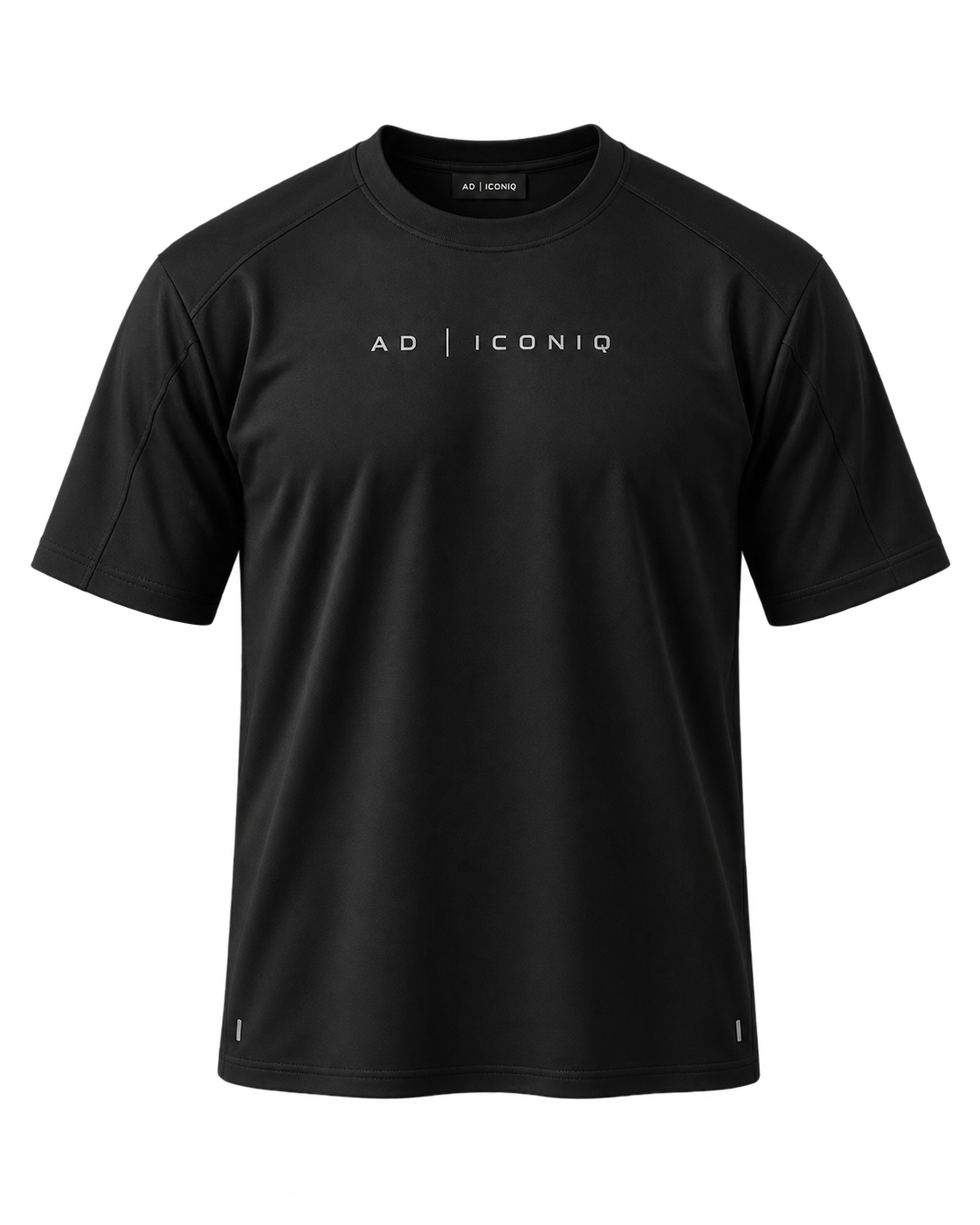 AD ICONIQ AERO-01 Raw-Edge Tech Shell Short Sleeve, front transparent product mockup