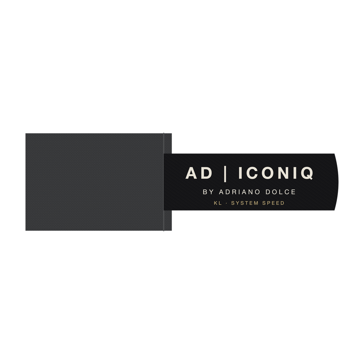 AD | ICONIQ AERO-02 — proposed outside flag label, pre-production visual