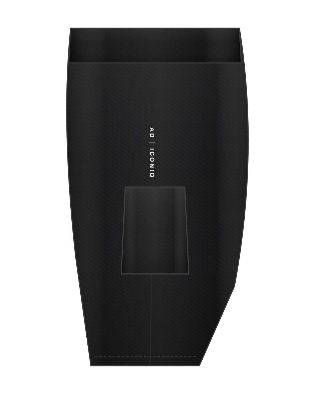 AD | ICONIQ AERO-03 Utility Short — Void Black — side, pre-production visual