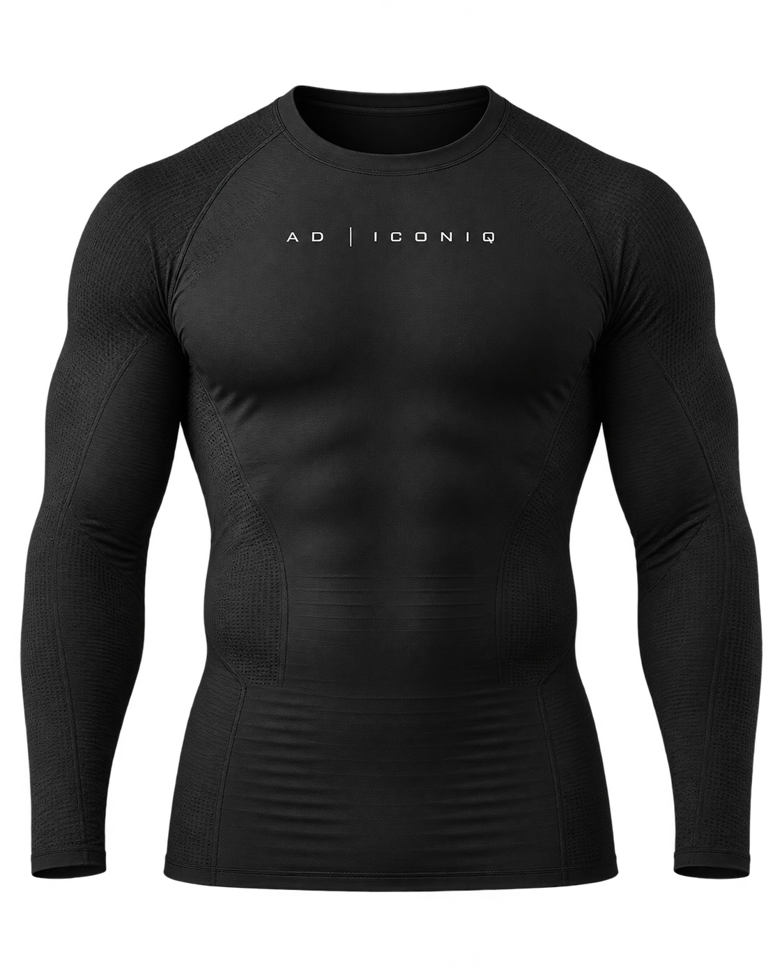 AD ICONIQ STATIC-01 Longsleeve Velocity Grid, front transparent product mockup