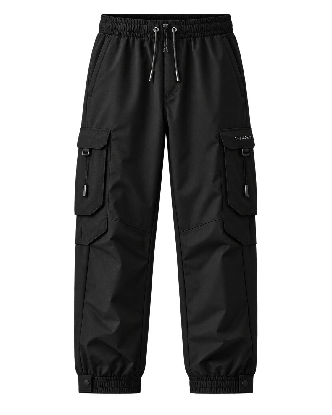 AD ICONIQ STATIC-02 Relaxed Track Trouser, front transparent product mockup