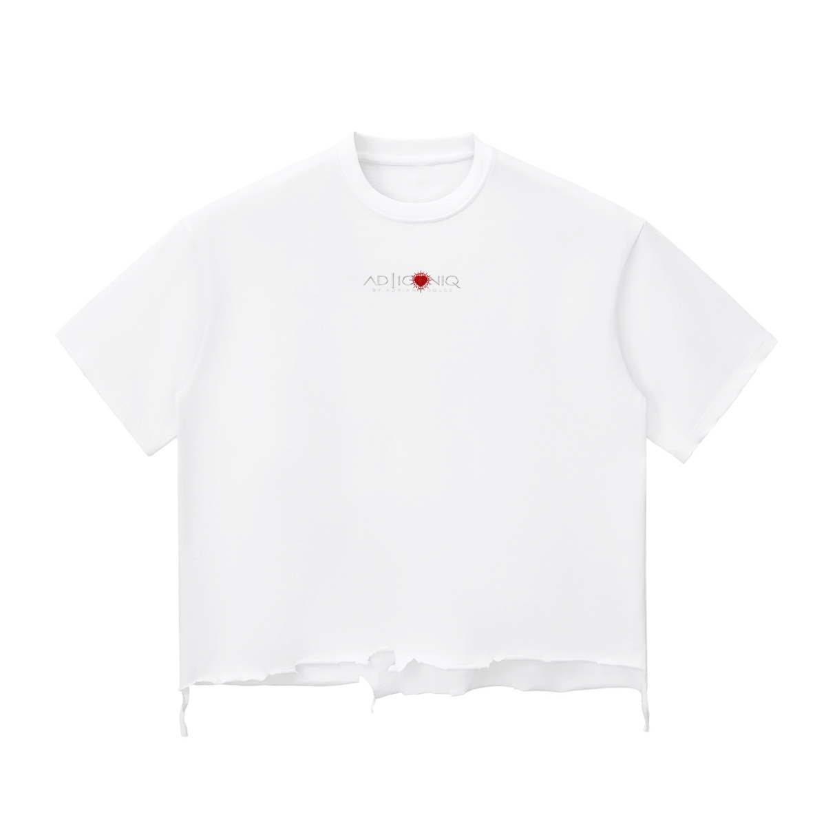 Snow Wash Raw-Hem Boxy T-shirt