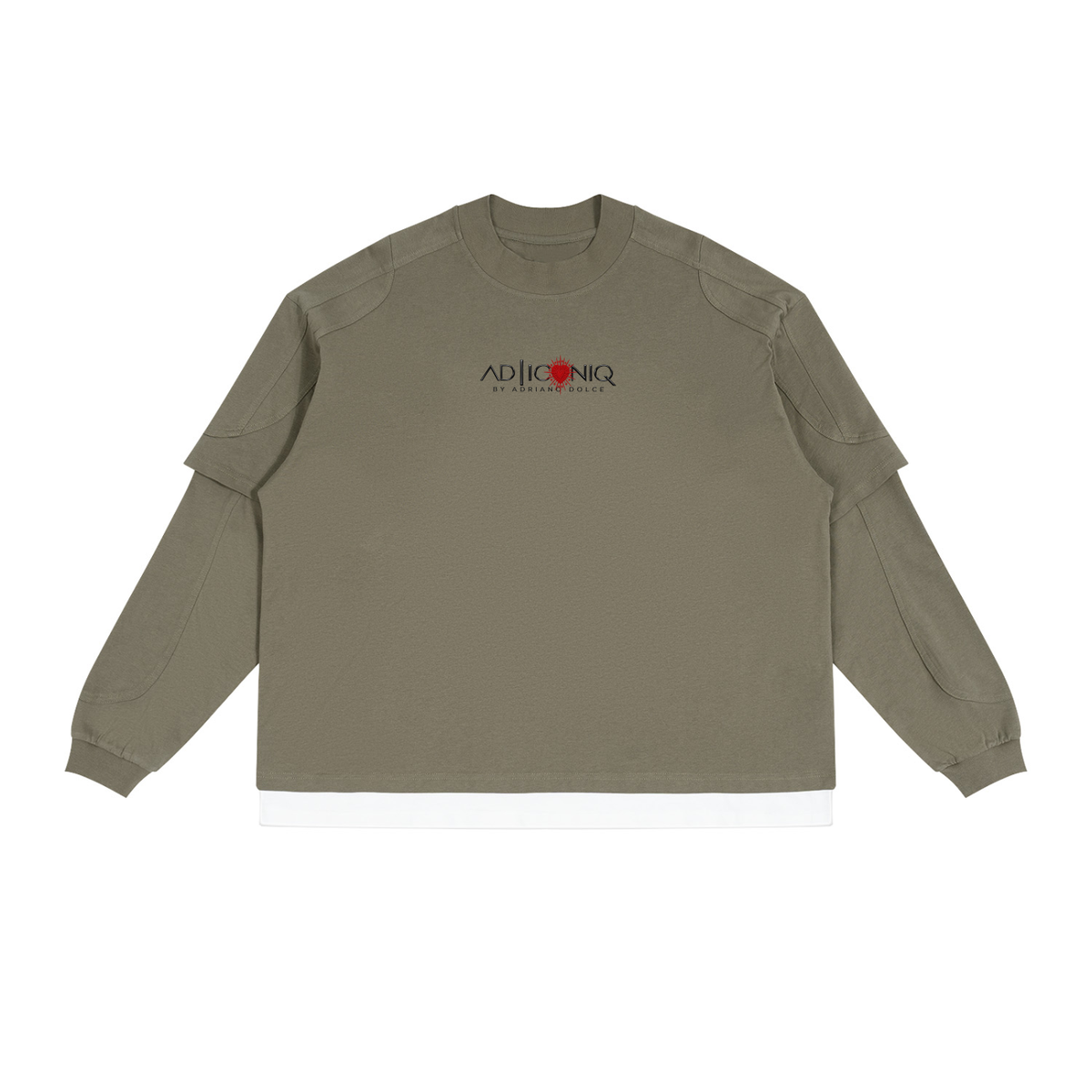 Unisex Paneled Layer Color Block T-Shirt