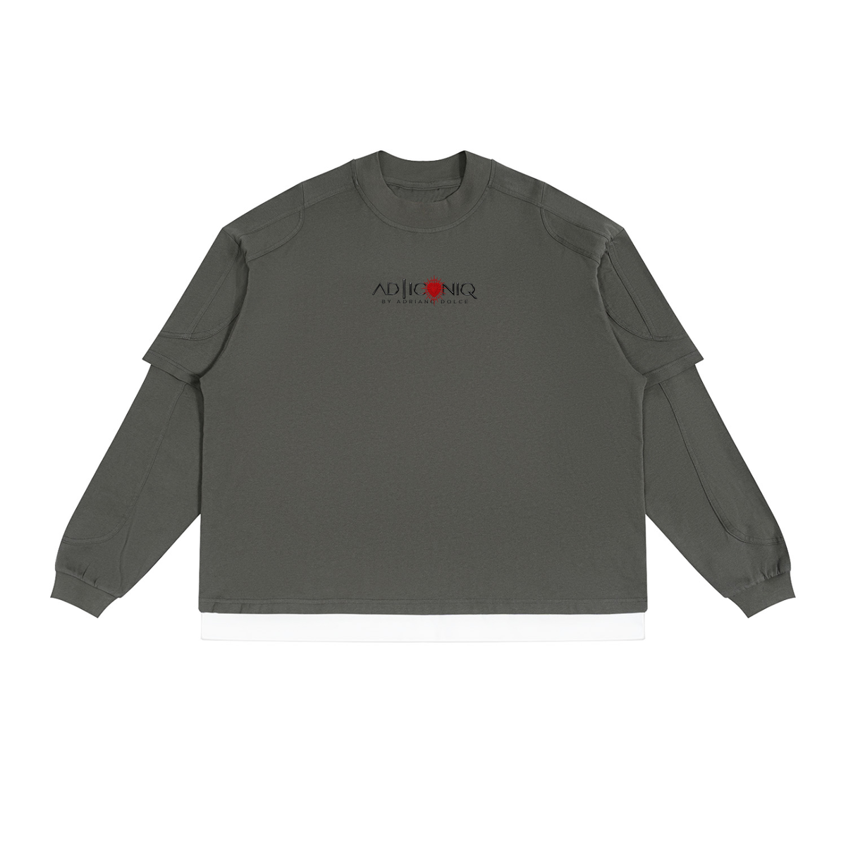 Unisex Paneled Layer Color Block T-Shirt