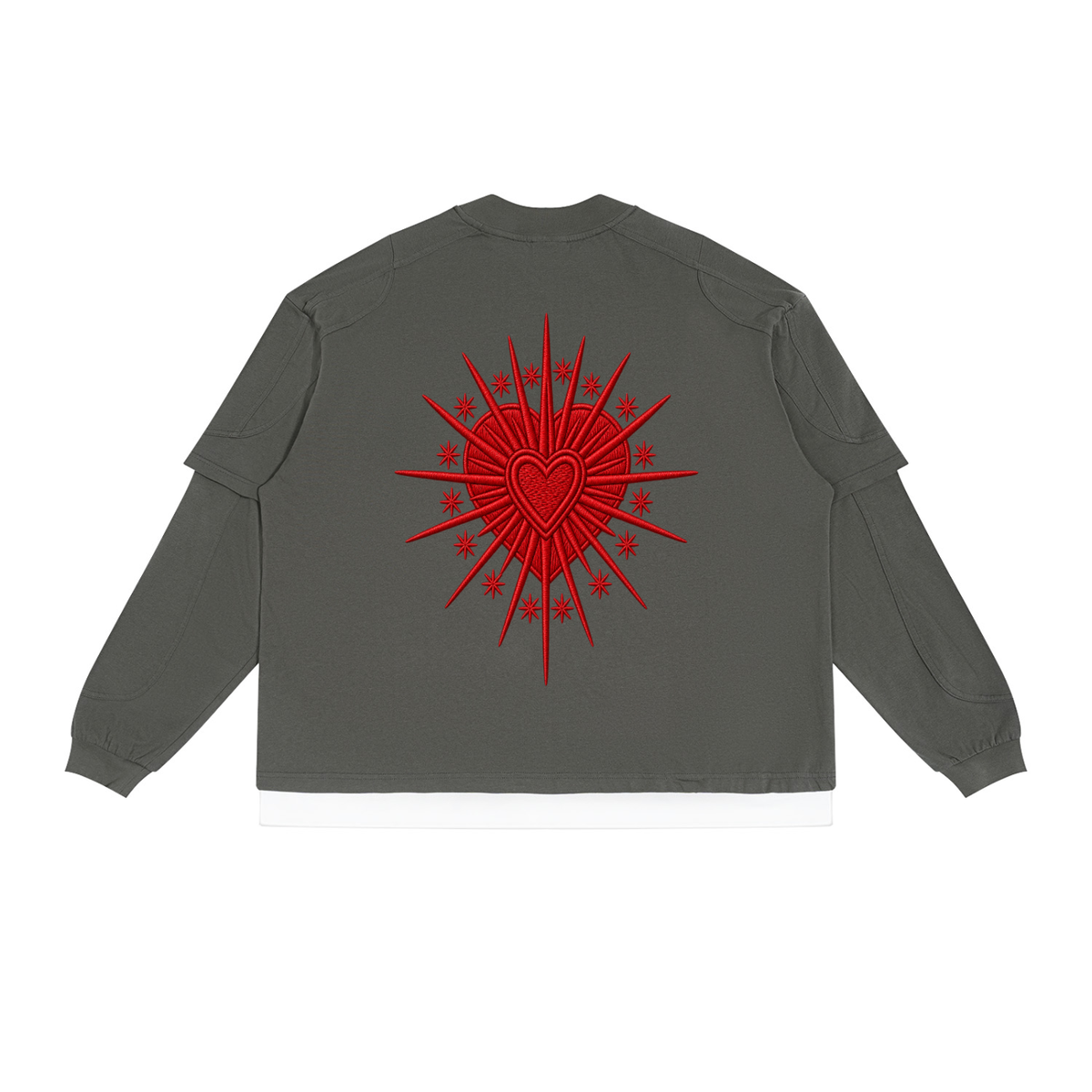 Unisex Paneled Layer Color Block T-Shirt