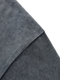 OBSIDIAN — Snow-Wash Raw-Hem Boxy Tee