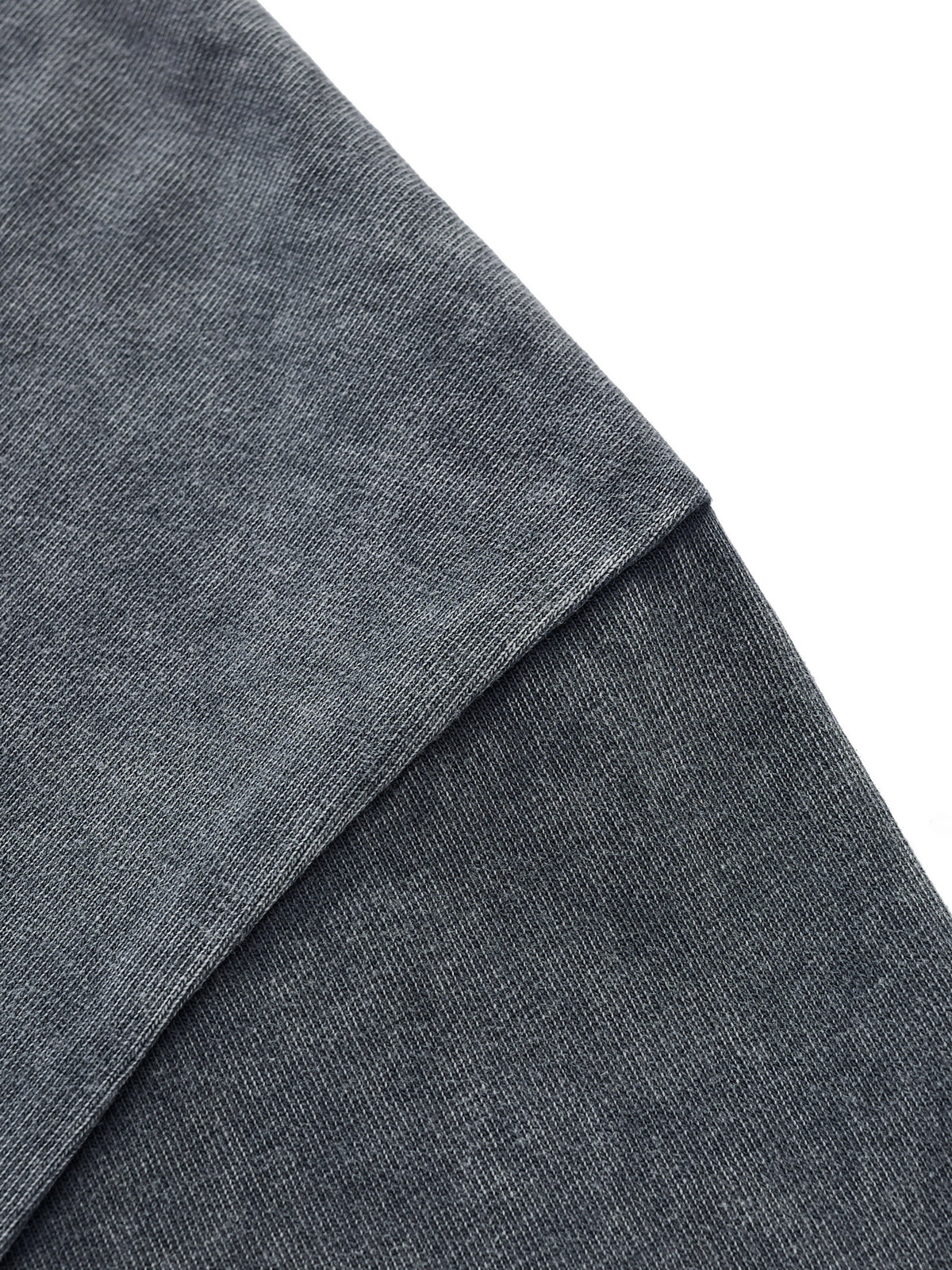 OBSIDIAN — Snow-Wash Raw-Hem Boxy Tee