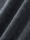 OBSIDIAN — Snow-Wash Raw-Hem Boxy Tee