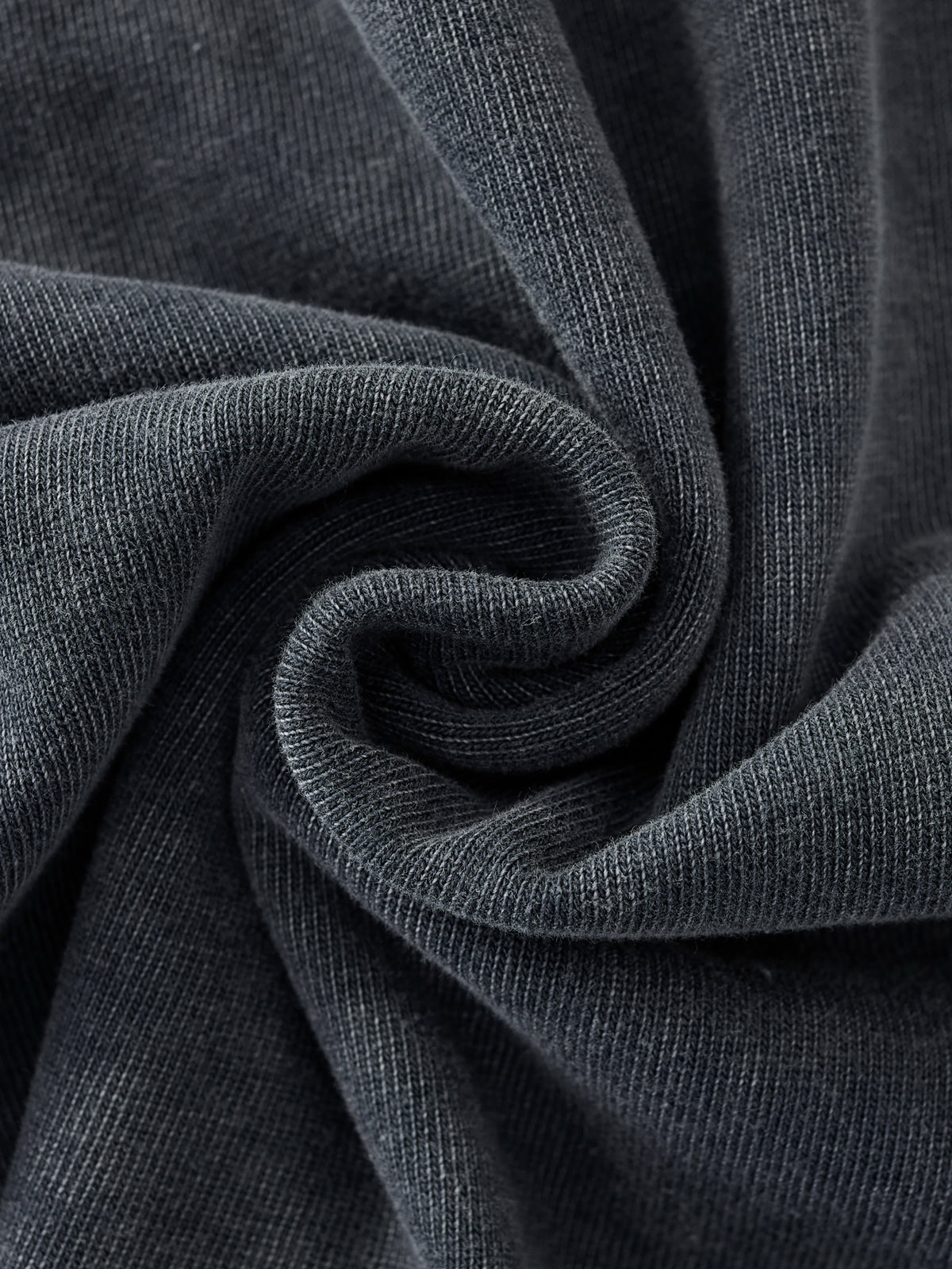 OBSIDIAN — Snow-Wash Raw-Hem Boxy Tee