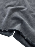 OBSIDIAN — Snow-Wash Raw-Hem Boxy Tee