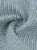 INDIGO — Raw-Hem Denim Boxy Tee