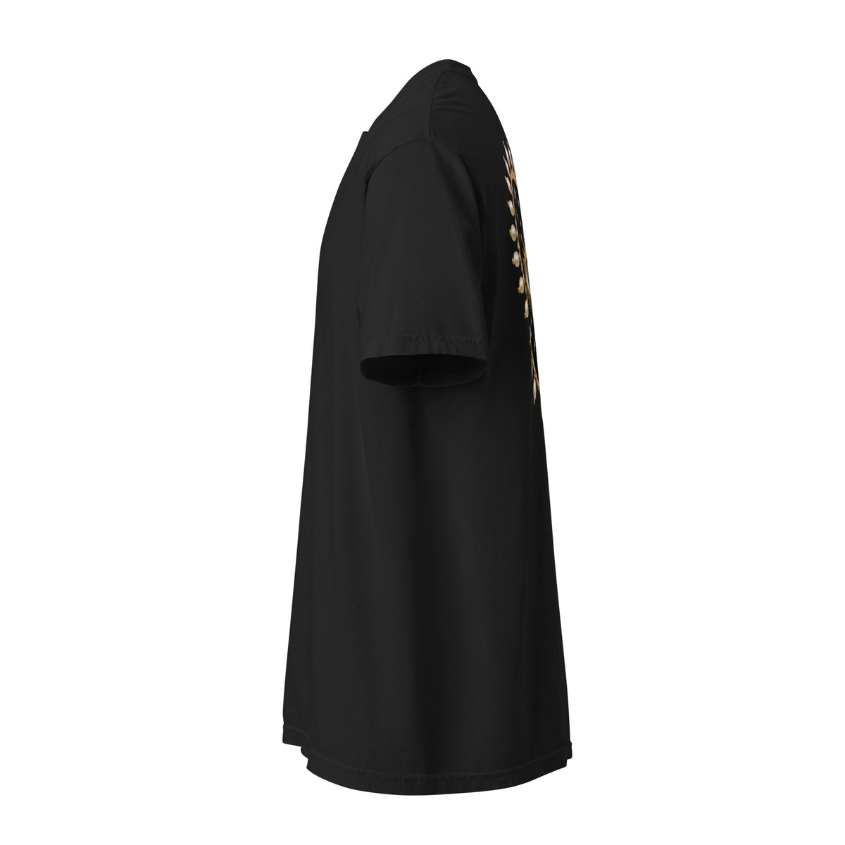 NOIR CELESTE Signature Tee in Black, left view