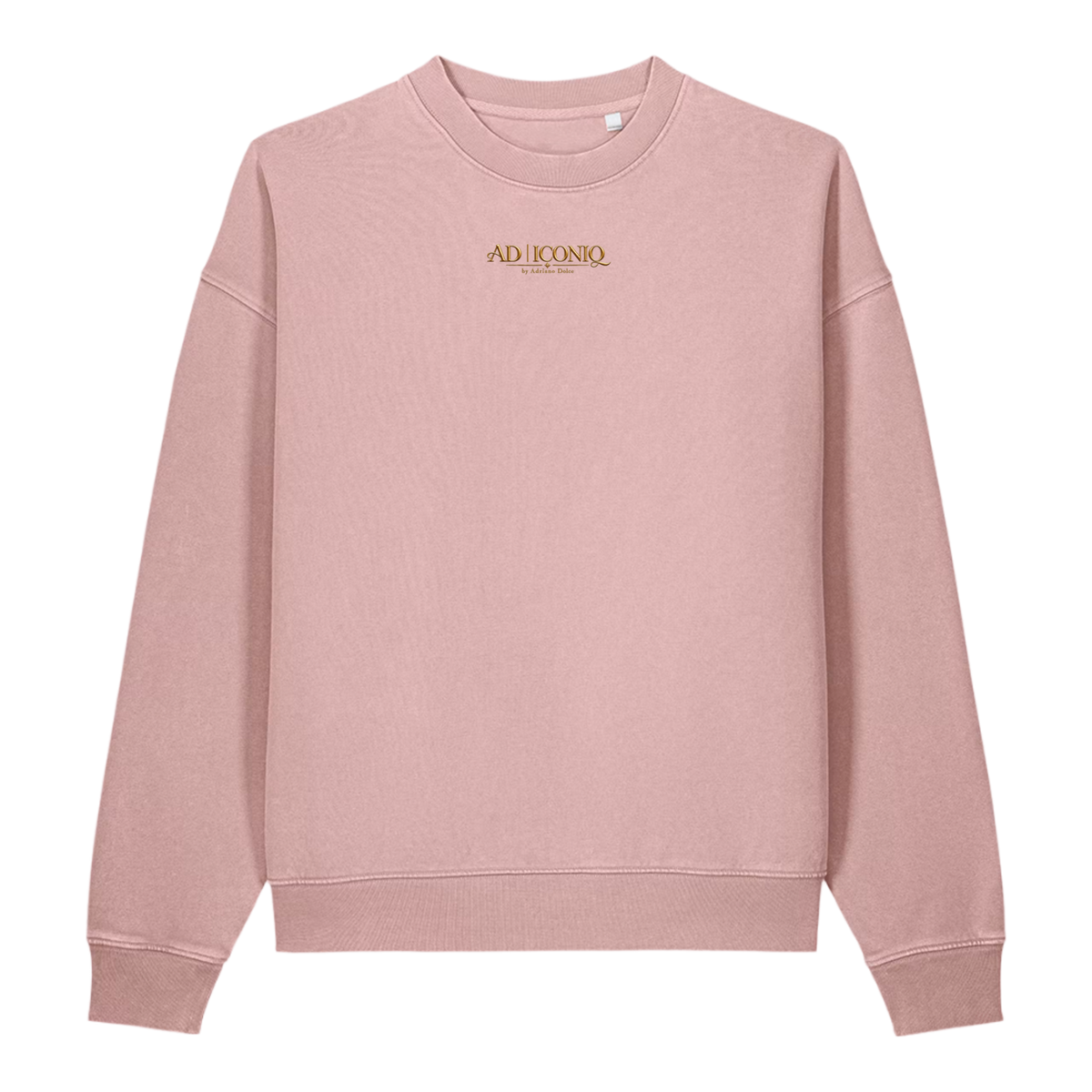 RUBY DEVOTION Essential Crewneck in G. Dyed Blush, front view